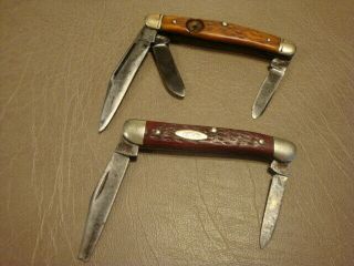 4 Folding Pocket KNIVES Case 62109,  Schrade 50T,  Boker 8588,  Lile Parts/Repair 3
