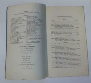 ANTIQUE CLASSICAL MUSIC OPERA PROGRAMME LIVERPOOL MUSICAL FESTIVAL 7 OCTOB 1830 2
