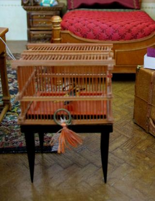 Smallsea Warehouse Sale: Fine Vintage Chinese Style Birdcage On Attached Stand