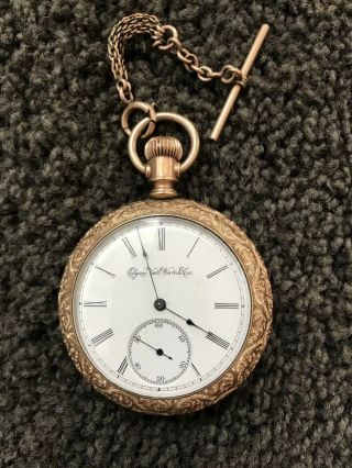 1893 Elgin National Watch Company 10k Gold Filled Boss Pocket Watch