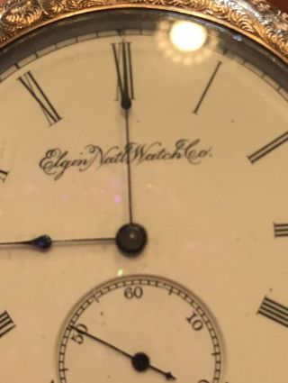 1893 Elgin National Watch Company 10K Gold Filled Boss Pocket Watch 3