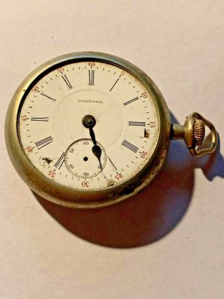 Antique 1900 American Waltham - Size 18 - 17 Jewels Pocket Watch - Model 1883