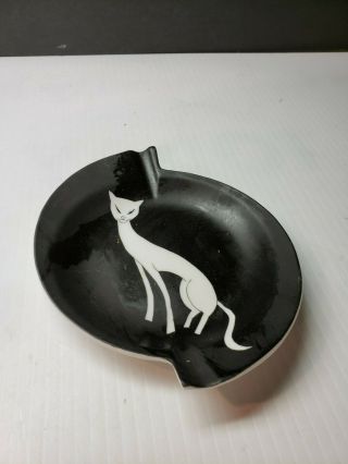 Vintage Johanna Ceramics Mid Century Modern Siamese Cat Ashtray