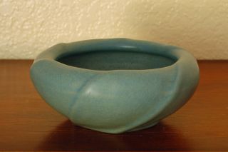 Antique Rookwood Arts Crafts Cabinet Bowl " Xvi " 1916 2130 Dusty Blue