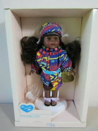 NIB Vintage Vogue Ginny Doll AFRICAN CONTEMPO Wrist Tag Stand Brush & Comb 2