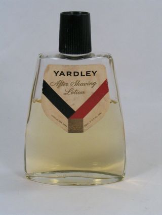 Rare Vintage Yardley 4 1/8 Oz After Shave Lotion Splash,  Approx 75 Full