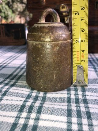 Antique Brass Mercantile Balance Scale Weight Marked “cased” - Nautical Trade? 5