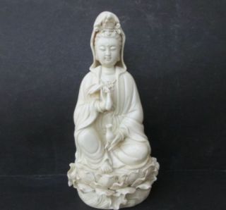 Chinese Dehua White Porcelain Statue Of Goddess.  Guanyin Bodhisattva
