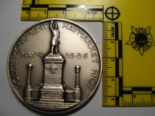 Vintage 1868 - 1968 Centennial Medal Police Pba Chicago 1886 Haymarket Riot Coin