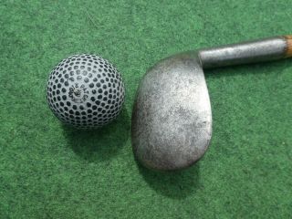 Earley smooth faced rut niblick c.  1890 concave face old golf antique memorabilia 2