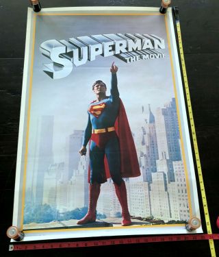 Superman The Movie 1978 Dc Comics Thought Factory Poster Chritopher Reeve