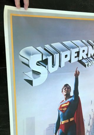 Superman the Movie 1978 DC Comics Thought Factory Poster Chritopher Reeve 4