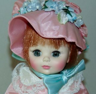 Vintage Madame Alexander Doll Lucinda Pink Dress & Parasol Tag