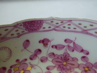 2 ANTIQUE MEISSEN PINK/PURPLE INDIAN DEMITASSE CUPS ONLY FIRST QUALITY 8