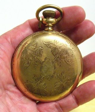 ELGIN NATIONAL WATCH COMPANY POCKET WATCH ANTIQUE GOLD FILLED NOT 2