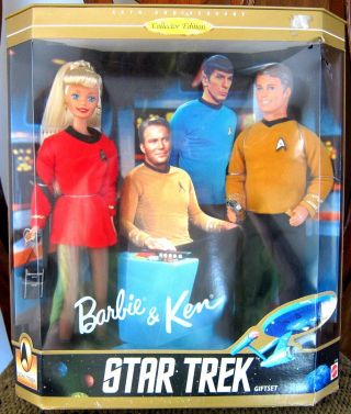 30th Anniversary Collector Ed Barbie & Ken Star Trek Giftset Nrfb