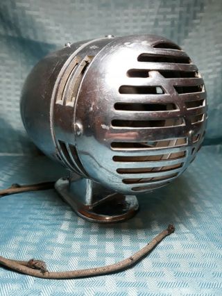 Vintage Chrome Federal Electric Fire / Police Siren - Hot Rod Rat Rod