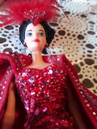 Queen of Hearts Barbie Doll Bob Mackie 7th in Series Vintage red sequin 4
