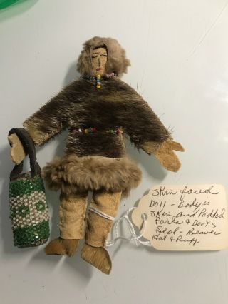 Vintage Alaskan Eskimo Handmade Doll Circa 1940’s