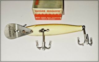 Bear Creek Golden Sucker Minnow Lure MI 1950s 3