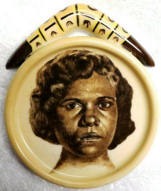 Brownie Downing Plate Australian Aboriginal.  C 1950s