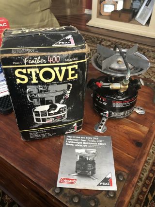 Vintage Coleman Peak 1 Feather 400 Backpacking Camping Stove