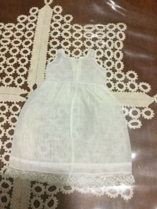 Antique Full Light Soft Cotton Slip With Lace Trim For Dolls Ca 1900 S No 9