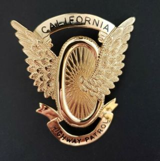 Obsolete Blackinton California Highway Patrol Hat Badge CHP HI - GLO 3