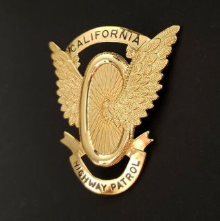 Obsolete Blackinton California Highway Patrol Hat Badge CHP HI - GLO 4
