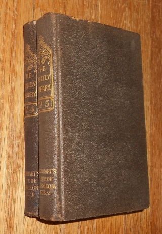 1841 Antique Book History Of Napoleon Buonaparte By Lockhart 2 Vols Bonaparte