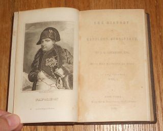 1841 Antique Book History of Napoleon Buonaparte by Lockhart 2 vols Bonaparte 4