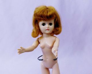 Pretty 10 " Hard Plastic Jill Doll By Vogue 1950s
