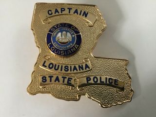 Obsolete Louisiana State Police Captain Badge