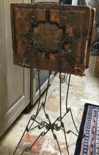 Huge Antique 1880’s Family Holy Bible,  Printed In English With Stand