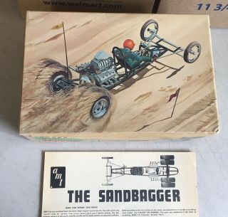 Vintage Amt Sandbagger T203 Empty Box With Instructions