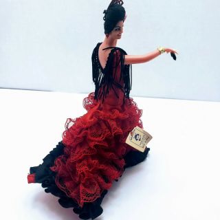 Vintage Marin Spanish Flamenco Dancer Doll Chiclana Red 2