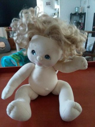 Vintage Blonde Hair /blue Eyes Pre - Owned My Child Doll Mattel Inc 1985