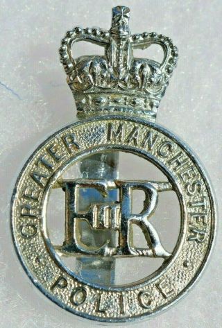 Antique Obsolete Royal Greater Manchester Police Badge British Uk