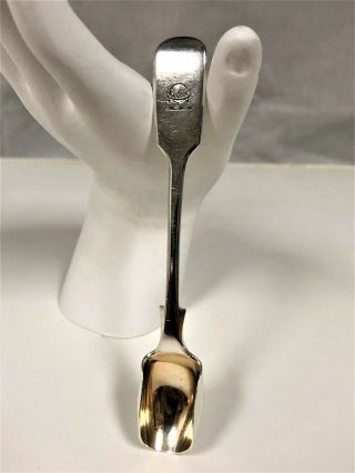 Antique Silver English Soft Cheese Scoop By George Maudsley Jackson