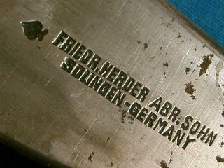 ANTIQUE HERDER SOLINGEN GERMANY CUSTOM DIRK DAGGER HUNTING KNIFE VINTAGE KNIVES 8