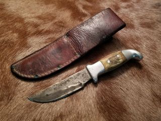 R H Ruana Custom Knife Mod 13A M Stamp Sheath 4