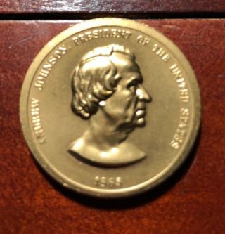 1865 Andrew Johnson - 17th President - Commemorative Token