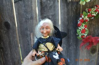Adorable Vintage Halloween Witch Doll 14 
