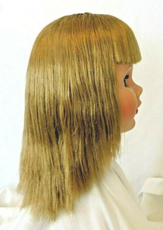 Vintage 1960 ' s PATTI PLAYPAL CLONE HEAD - Neck Marked 21 - Dark Blonde Blue Eyes 3