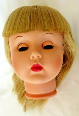 Vintage 1960 ' s PATTI PLAYPAL CLONE HEAD - Neck Marked 21 - Dark Blonde Blue Eyes 5