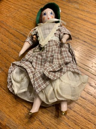 Antique 7 " China Doll (1940’s) " Godey 
