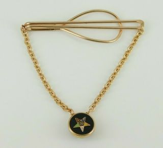 Vintage Gold Filled Masonic Eastern Star Tie Bar