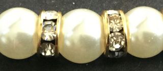 Antique 14kt Gold Diamonds and Pearls Pin Brooch Floating Diamonds 2