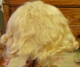 G243 Antique 11 " Mohair Doll Wig For Antique Bisque Doll