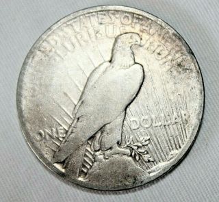 Antique 1922 - D Peace Silver Dollar US Coin 90 Silver GOOD SHAPE 2